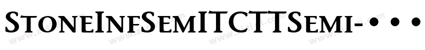 StoneInfSemITCTTSemi字体转换