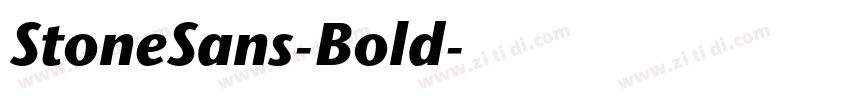 StoneSans-Bold字体转换