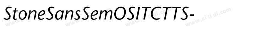StoneSansSemOSITCTTS字体转换