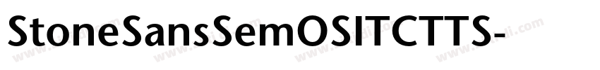 StoneSansSemOSITCTTS字体转换