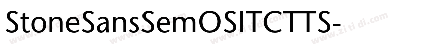 StoneSansSemOSITCTTS字体转换