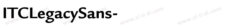 ITCLegacySans字体转换
