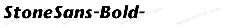 StoneSans-Bold字体转换