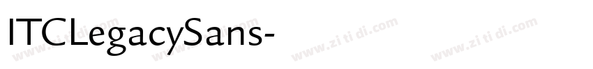 ITCLegacySans字体转换