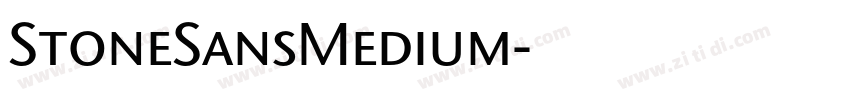 StoneSansMedium字体转换