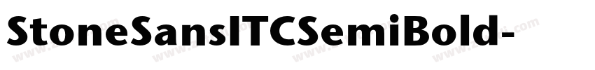 StoneSansITCSemiBold字体转换