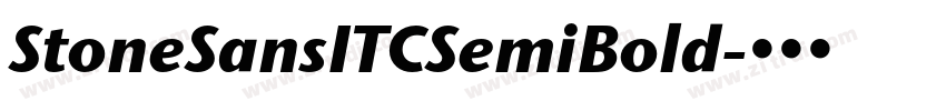StoneSansITCSemiBold字体转换
