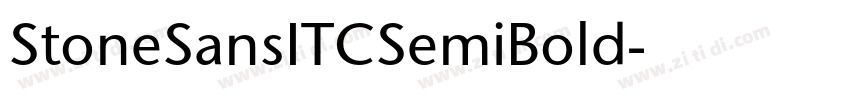 StoneSansITCSemiBold字体转换