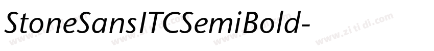 StoneSansITCSemiBold字体转换