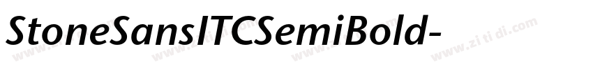 StoneSansITCSemiBold字体转换