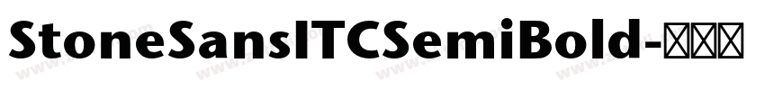 StoneSansITCSemiBold字体转换