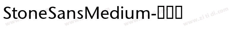 StoneSansMedium字体转换