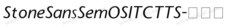 StoneSansSemOSITCTTS字体转换