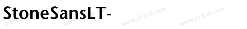 StoneSansLT字体转换
