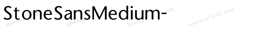 StoneSansMedium字体转换