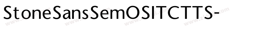 StoneSansSemOSITCTTS字体转换