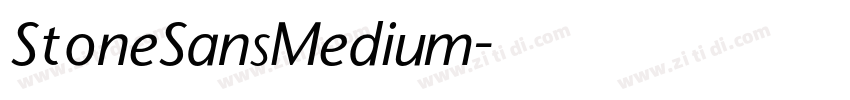 StoneSansMedium字体转换