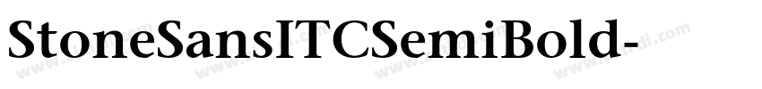 StoneSansITCSemiBold字体转换