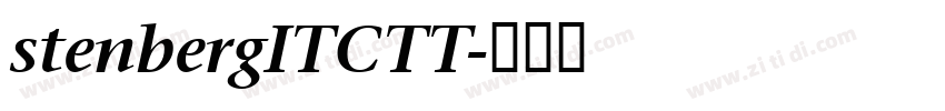 stenbergITCTT字体转换