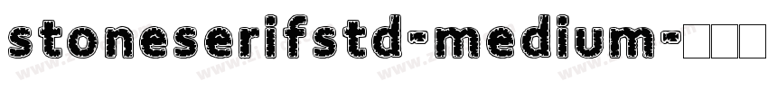 stoneserifstd-medium字体转换