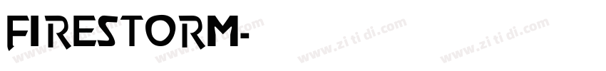 FIRESTORM字体转换