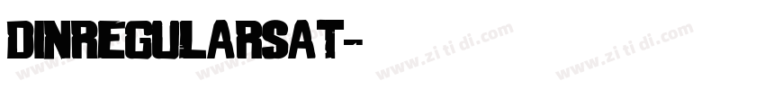 DINregularSAT字体转换