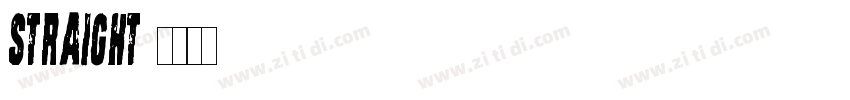 straight字体转换