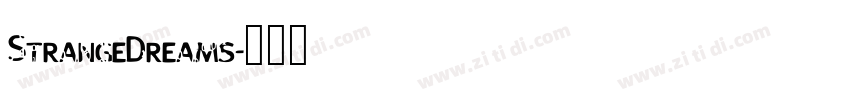 StrangeDreams字体转换