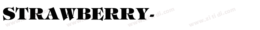 STRAWBERRY字体转换