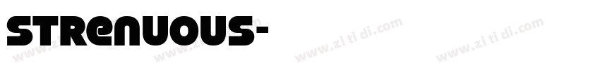 strenuous字体转换
