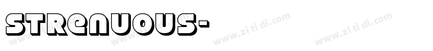 strenuous字体转换