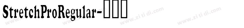 StretchProRegular字体转换
