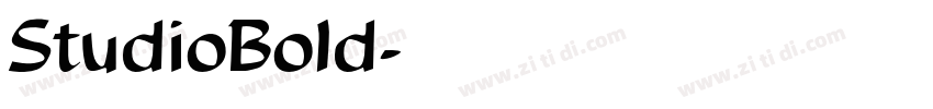 StudioBold字体转换