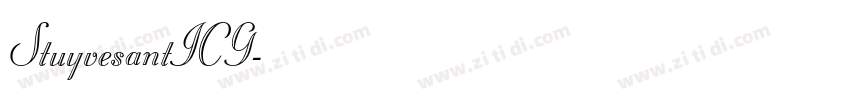 StuyvesantICG字体转换