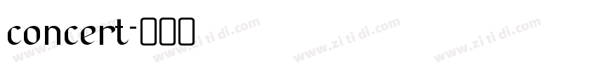 concert字体转换