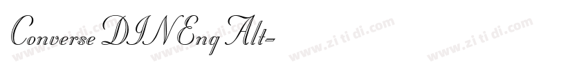 ConverseDINEngAlt字体转换