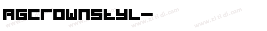 AGCrownStyl字体转换