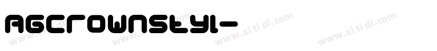 AGCrownStyl字体转换