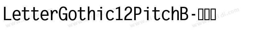 LetterGothic12PitchB字体转换