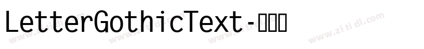 LetterGothicText字体转换