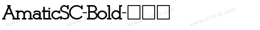 AmaticSC-Bold字体转换