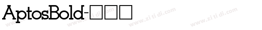 AptosBold字体转换