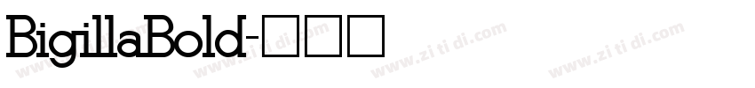 BigillaBold字体转换