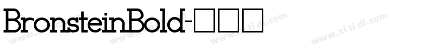 BronsteinBold字体转换