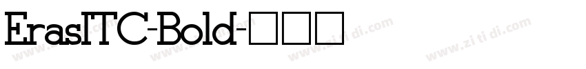 ErasITC-Bold字体转换