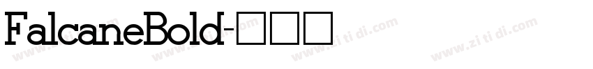 FalcaneBold字体转换