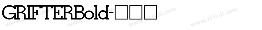 GRIFTERBold字体转换