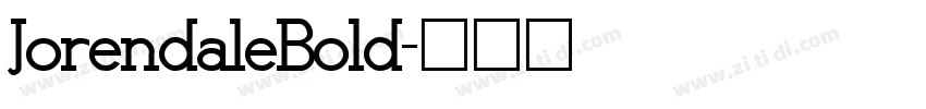 JorendaleBold字体转换