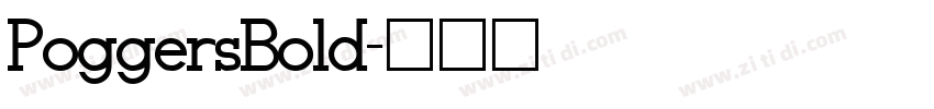 PoggersBold字体转换