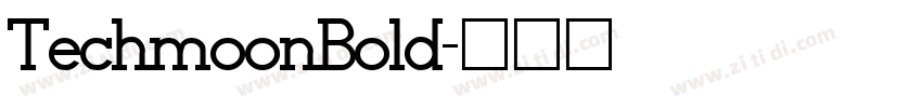 TechmoonBold字体转换
